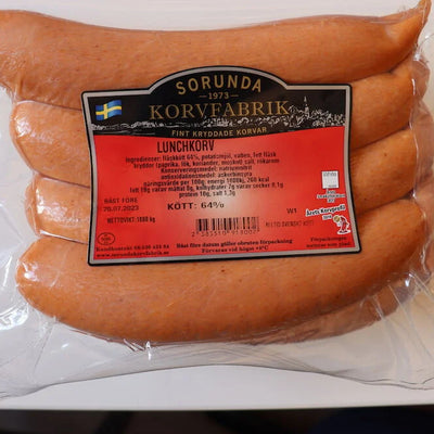 Lunchkorv Sorunda Svensk råvara 140g/st
