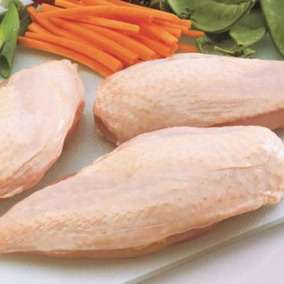 Kycklingfilé färsk med skinn EU 5 kg pkt